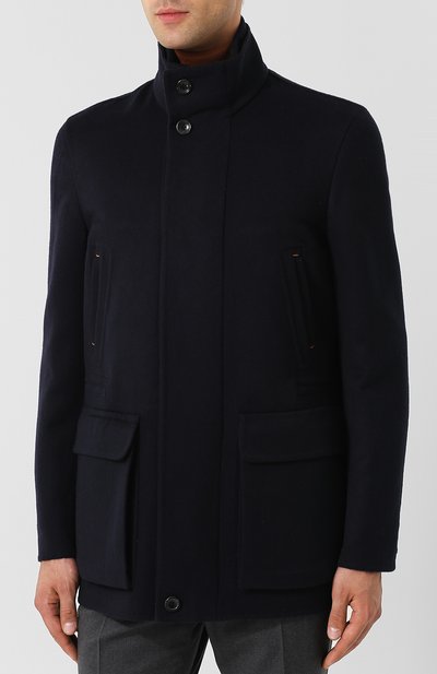 Кашемировая куртка на молнии с воротником-стойкой ZEGNA, арт. CRC40/4R107, �фото 3