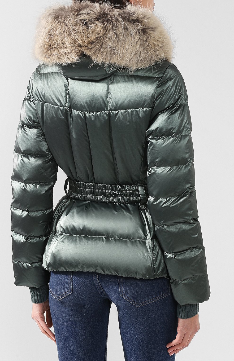 Пуховая куртка с поясом и капюшоном NAUMI, арт. 18 W 820 02 33, фото 4