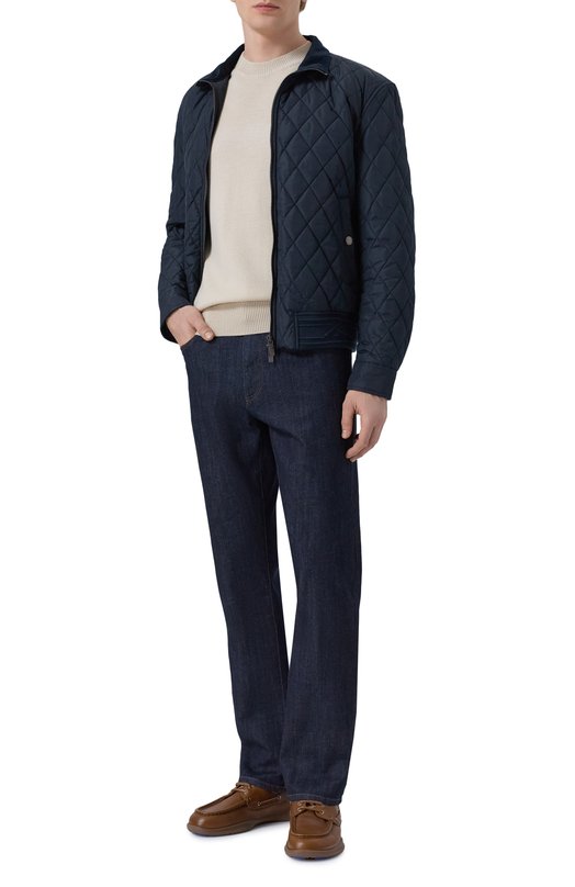 Утепленный бомбер Burberry 8110186 Синий  8110186 Фото 2