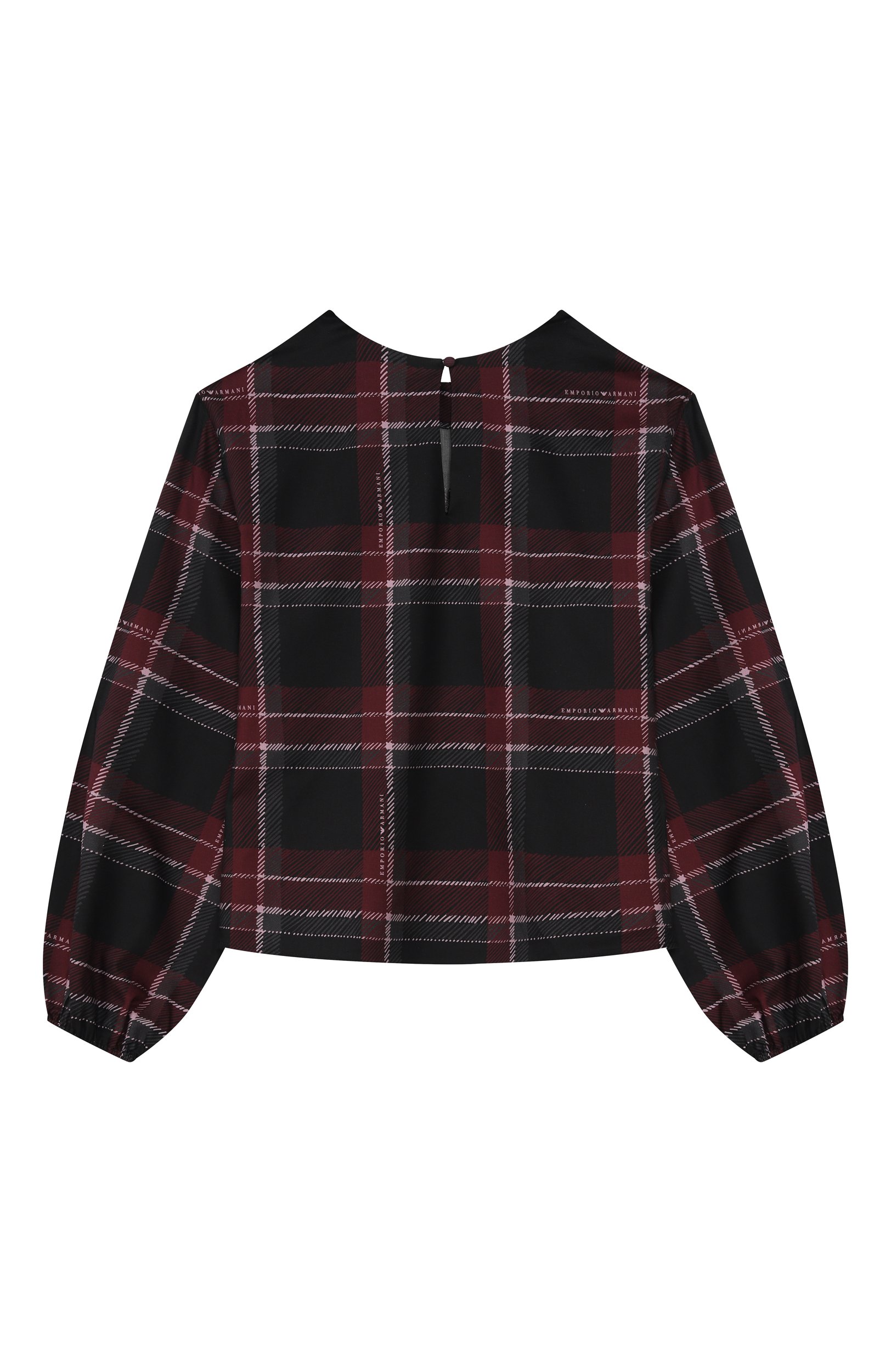 Блузка из хлопка и вискозы EMPORIO ARMANI, арт. EG000869/AF26738, фото 2