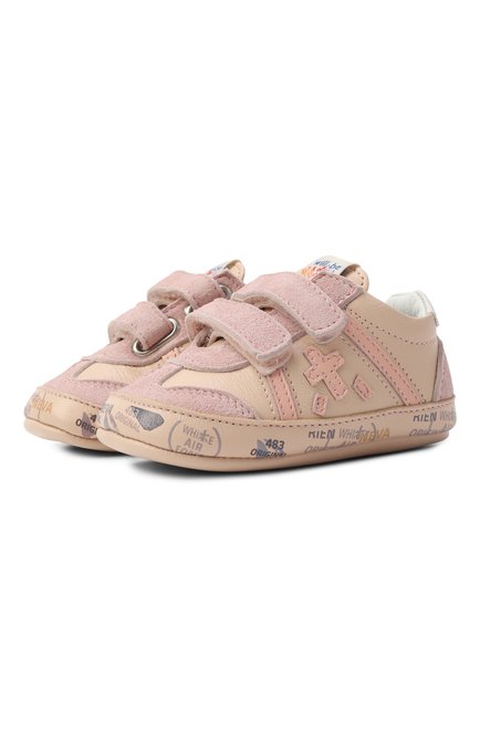 Кожаные пинетки lucy PREMIATA WILL BE, арт. 32CU0037-V/BABY V-LUCY V