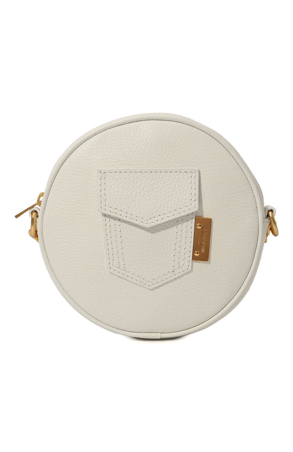 Кожаная сумка BALMAIN белого цвета по цене 57950 руб., арт. BS0B48, фото 1 Кожаная сумка BALMAIN, арт. BS0B48, фото 1