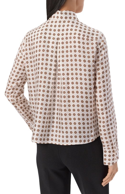 Шелковая рубашка Dorothee Schumacher 349206 Кремовый  349206 Фото 4