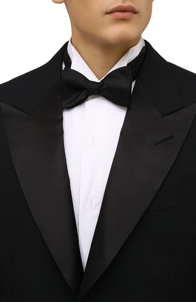 Шелковый галстук-бабочка LANVIN черного цвета по цене 11350 руб., арт. 11502/B0W TIE, фото 2 Шелковый галстук-бабочка LANVIN, арт. 11502/B0W TIE, фото 2