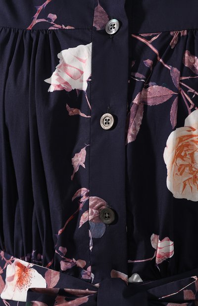 Хлопковое платье DRIES VAN NOTEN темно-синего цвета по цене 82650 руб., арт. 192-11017-8007, фото 5 Хлопковое платье DRIES VAN NOTEN, арт. 192-11017-8007, фото 5