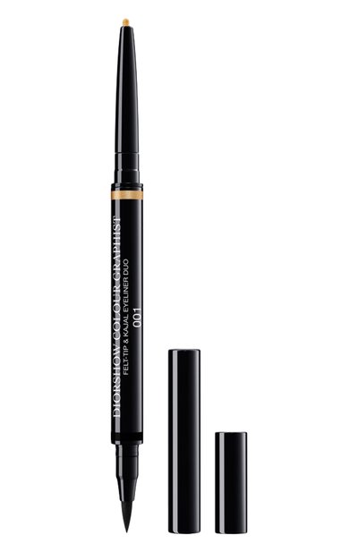 Женские водостойкая подводка-карандаш diorshow colour graphist, 001 черный+золотой DIOR, арт. C021900001
