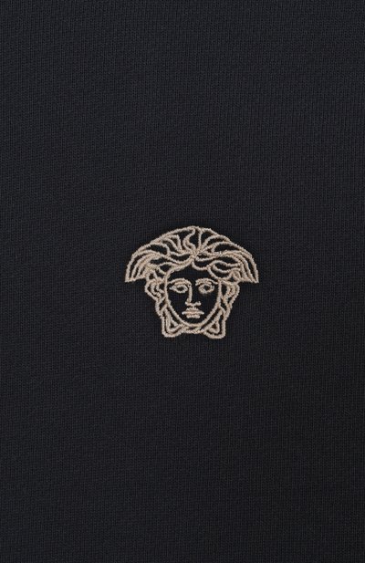 Хлопковая толстовка VERSACE темно-синего цвета по цене 34300 руб., арт. 1018283/1A11652/8A-14A, фото 3 Хлопковая толстовка VERSACE, арт. 1018283/1A11652/8A-14A, фото 3