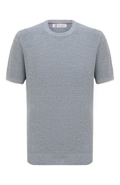 Мужской джемпер изо льна и хлопка BRUNELLO CUCINELLI, арт. M2L70B2257