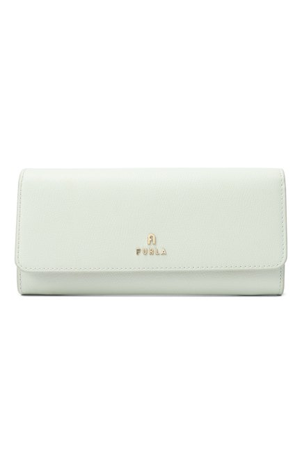 Женские кожаный кошелек furla camelia FURLA светло-зеленого цвета, арт. WP00317/BX3897 | Фото 1 (Материал сплава: Проставлено; Нос: Не проставлено; Материал: Натуральная кожа)