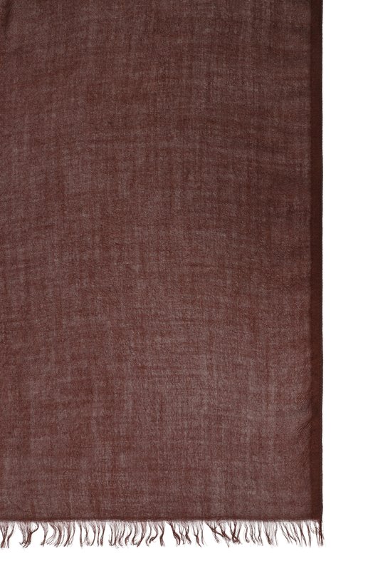 Шарф из кашемира и шелка Brunello Cucinelli MSC924059P Коричневый  MSC924059P Фото 4