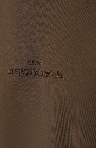 Хлопковое худи MAISON MARGIELA хаки цвета по цене 82100 руб., арт. S50GU0197/S25520, фото 5 Хлопковое худи MAISON MARGIELA, арт. S50GU0197/S25520, фото 5