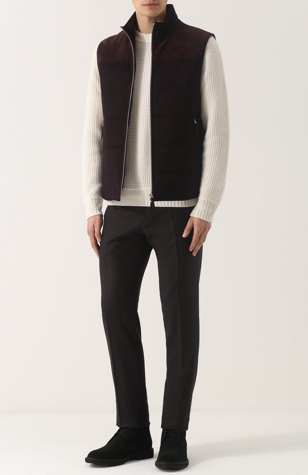 Кашемировый свитер фактурной вязки BERLUTI, арт. R12KRL70-YABX, фото 2