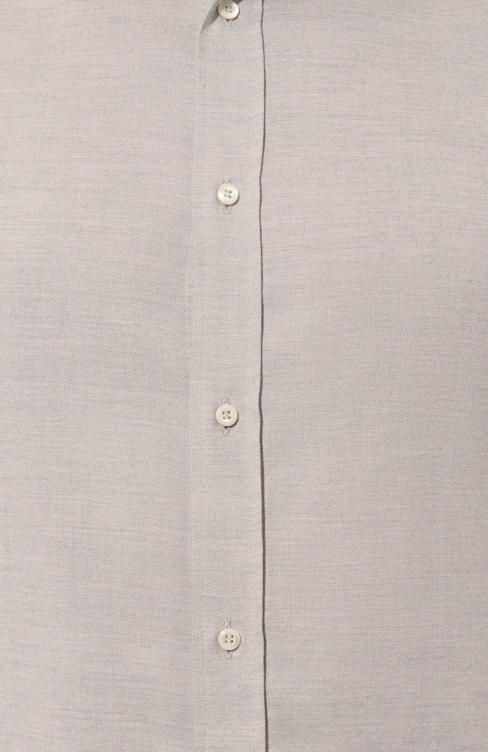 Рубашка из хлопка и лиоцелла BRUNELLO CUCINELLI светло-серого цвета по цене 49750 руб., арт. MY6360627W, фото 5 Рубашка из хлопка и лиоцелла BRUNELLO CUCINELLI, арт. MY6360627W, фото 5