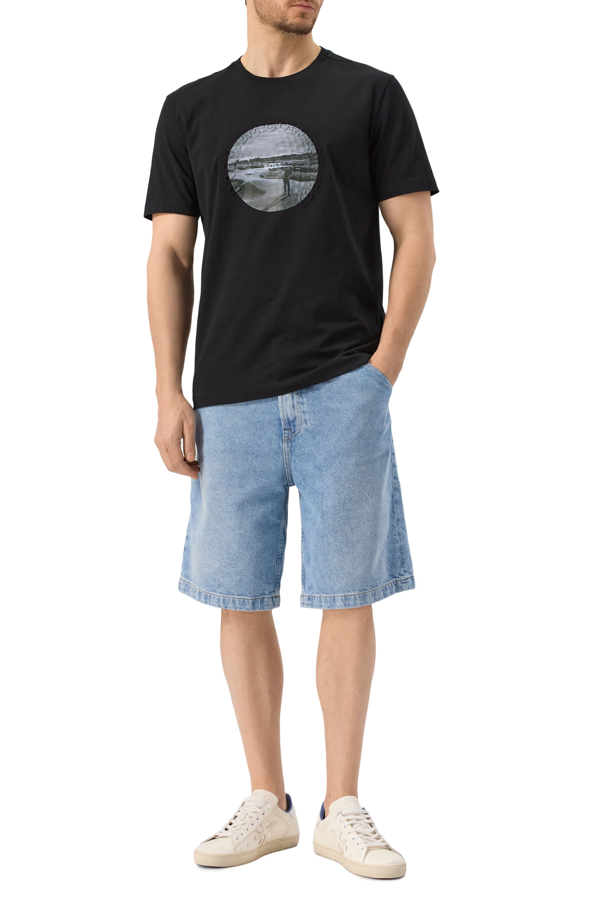 Джинсовые шорты atacama BOSS ORANGE, арт. 50537843, фото 2