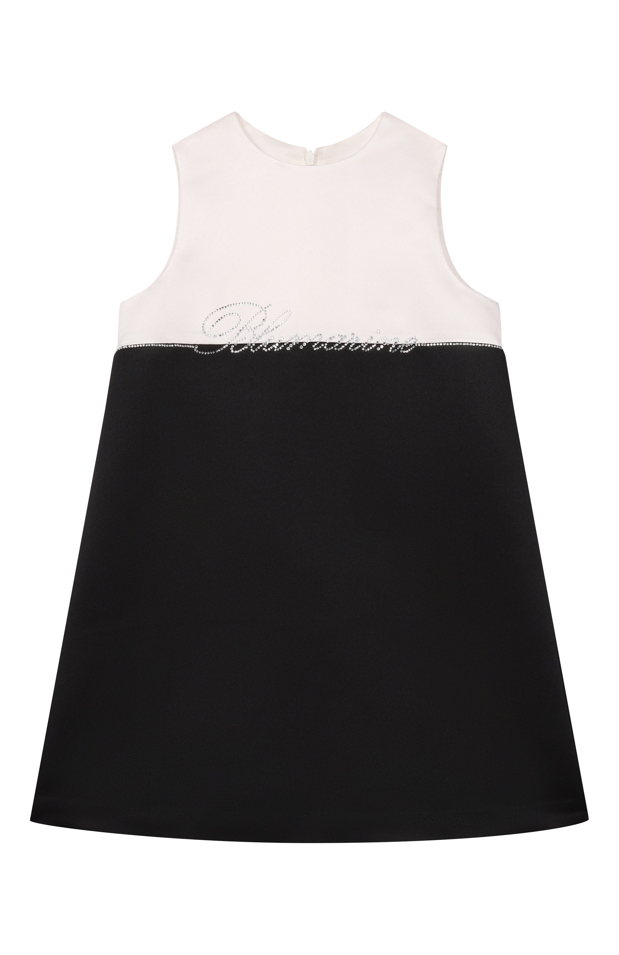 Платье BLUMARINE черно-белого цвета по цене 27050 руб., арт. BFAB0380/RA032_001, фото 1 Платье BLUMARINE, арт. BFAB0380/RA032_001, фото 1