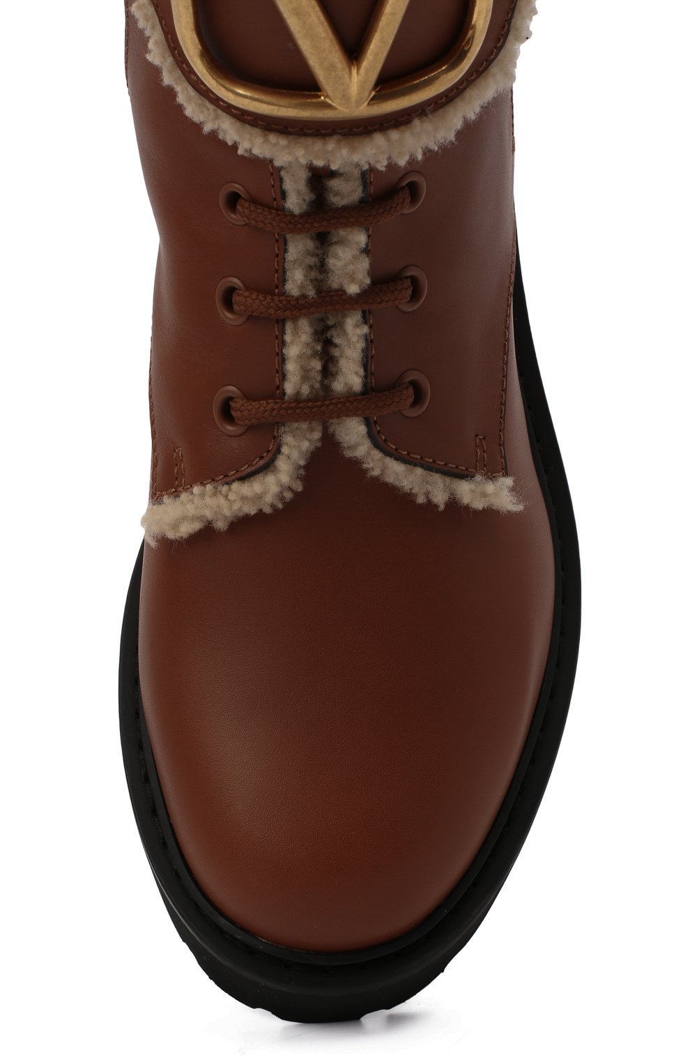 Кожаные ботинки vlogo signature VALENTINO, арт. UW0S0Q03/JVA, фото 6