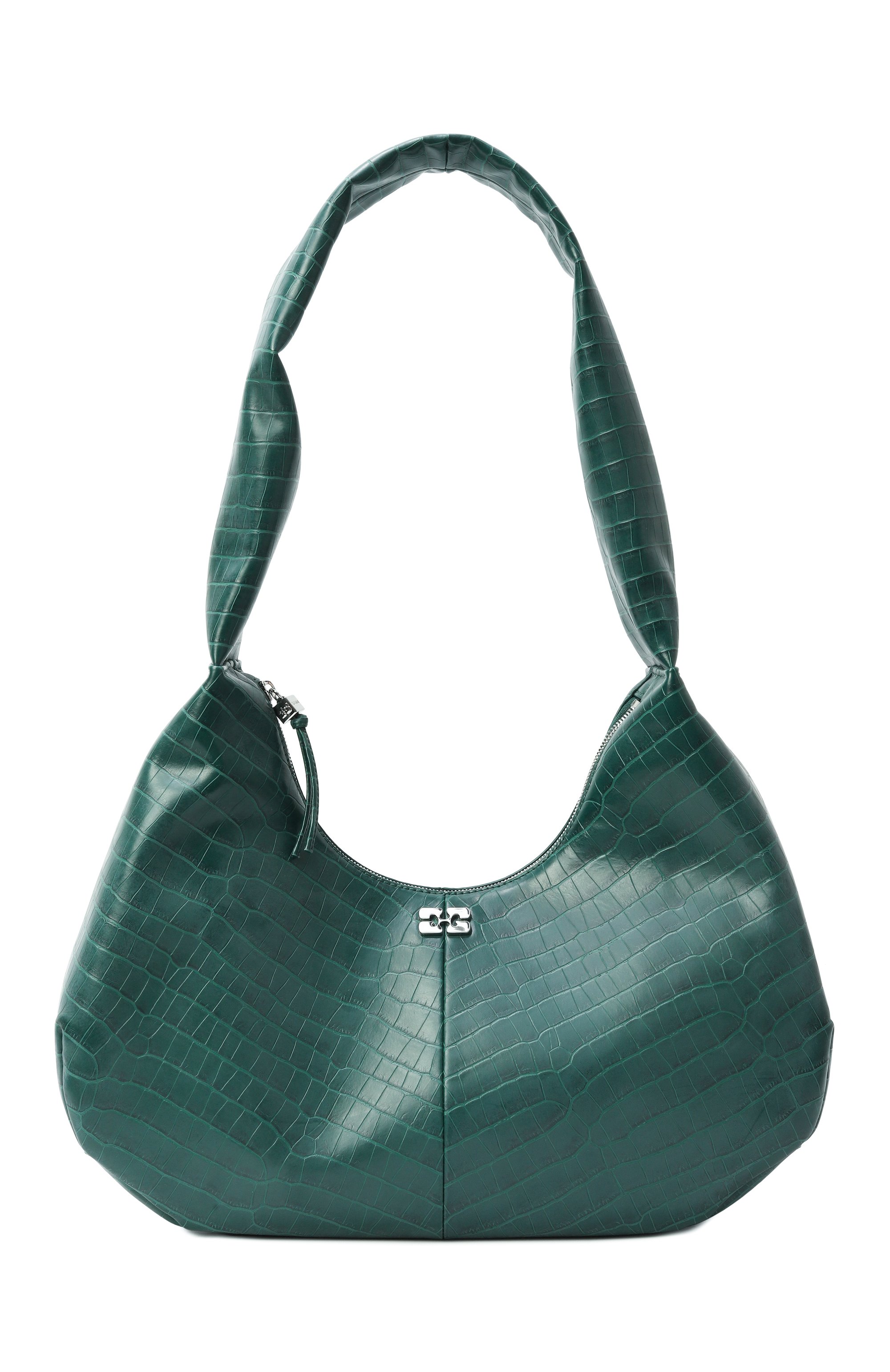 Сумка hobo medium GANNI зеленого цвета по цене 85100 руб., арт. A6867, фото 3 Сумка hobo medium GANNI, арт. A6867, фото 3