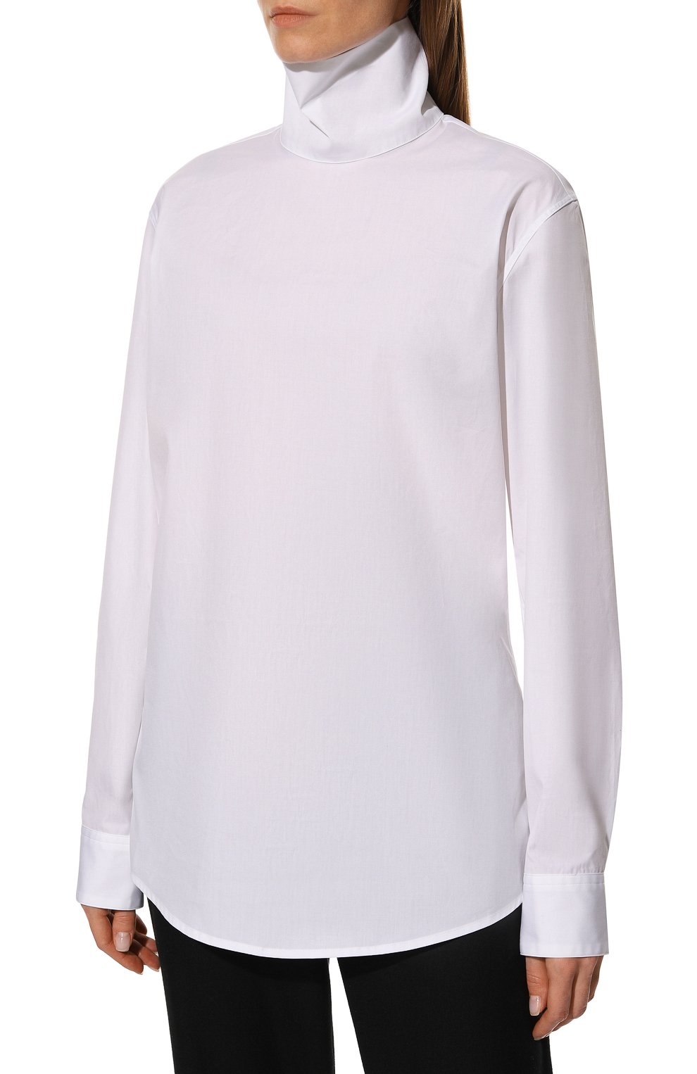 Хлопковая блузка DRIES VAN NOTEN белого цвета по цене 34950 руб., арт. 222-010786-5322, фото 3 Хлопковая блузка DRIES VAN NOTEN, арт. 222-010786-5322, фото 3