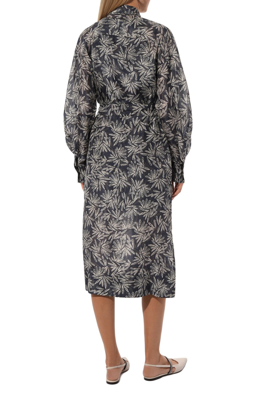 Шелковое платье BRUNELLO CUCINELLI, арт. MP913AFE12, фото 4