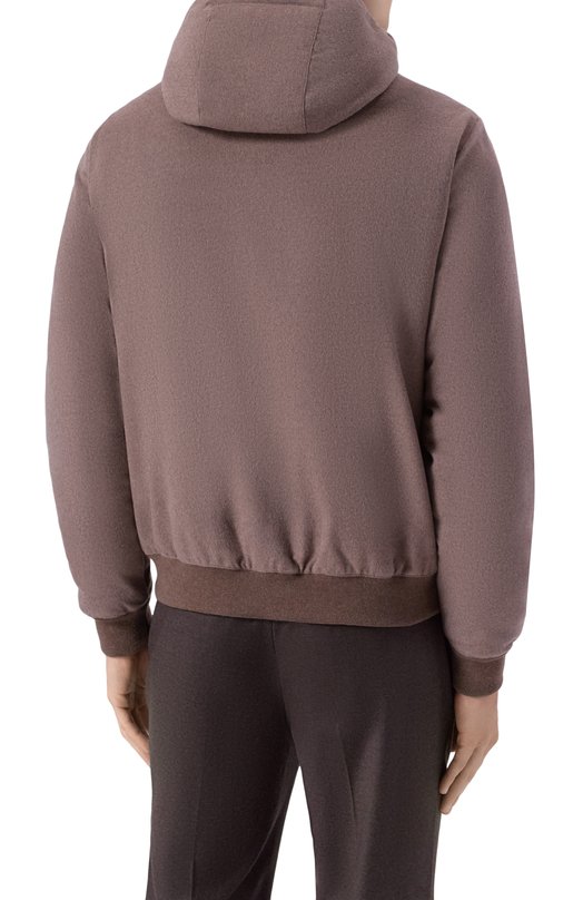 Бомбер из шерсти и кашемира Oniro-LSL Moorer 0NIR0/LSL Коричневый  0NIR0/LSL Фото 4