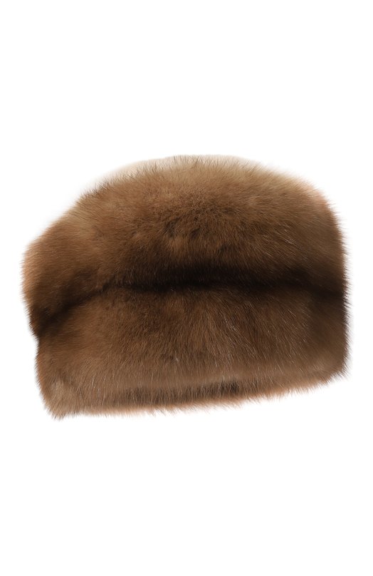 Шапка-кубанка из меха норки и соболя VICTORIA KUSENKOVA 061203641455 Бежевый 061203641455