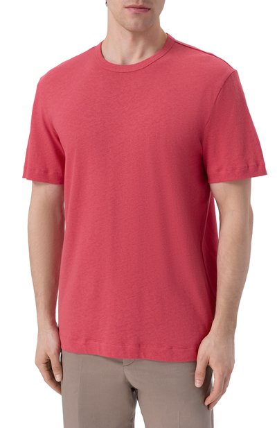 Футболка из хлопка и льна BOSS, арт. 50559166, фото 3