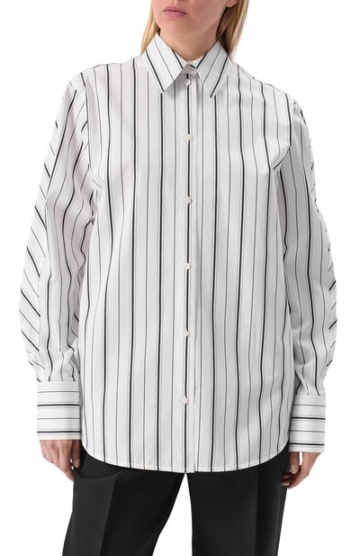 Хлопковая рубашка TOTEME, арт. 251-WRT2522-FB0338, фото 3