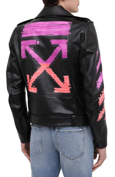 Кожаная куртка OFF-WHITE, арт. 0MJG016R21LEA001, фото 4