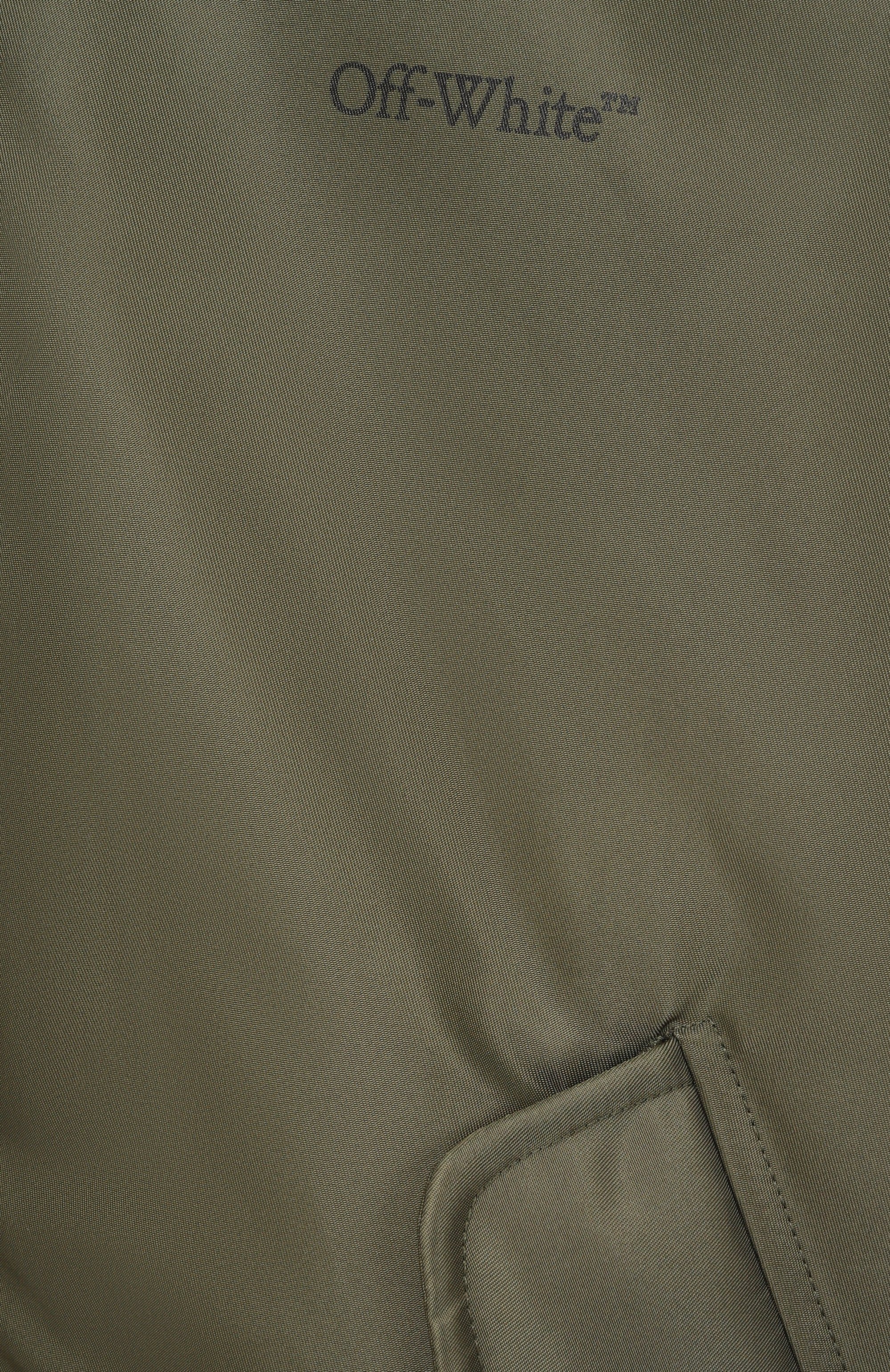 Бомбер OFF-WHITE хаки цвета по цене 45950 руб., арт. 0BEH002S26FAB001_001, фото 3 Бомбер OFF-WHITE, арт. 0BEH002S26FAB001_001, фото 3