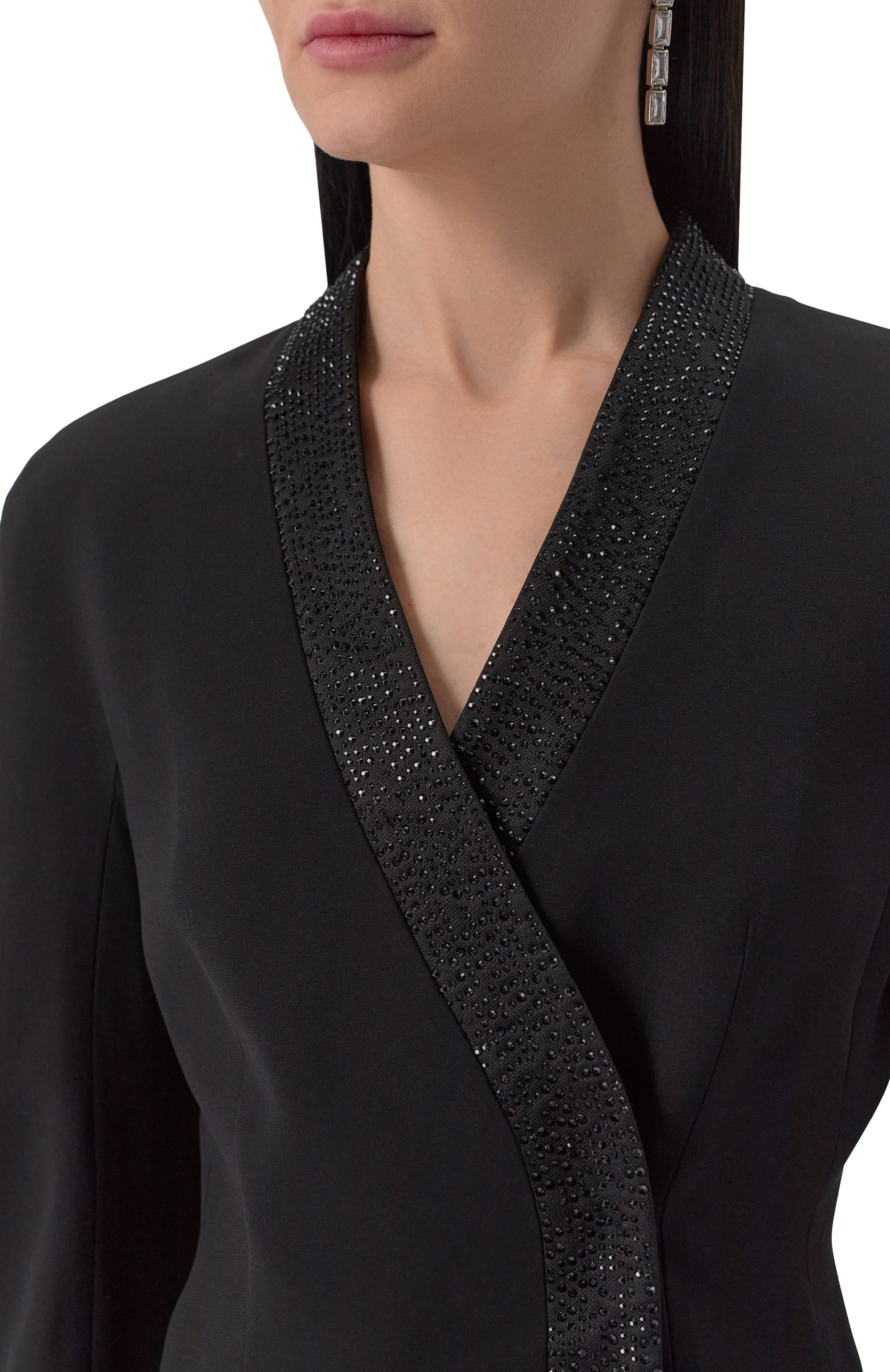 Шелковый жакет с отделкой стразами GIORGIO ARMANI, арт. GW000673/AF15921, фото 5