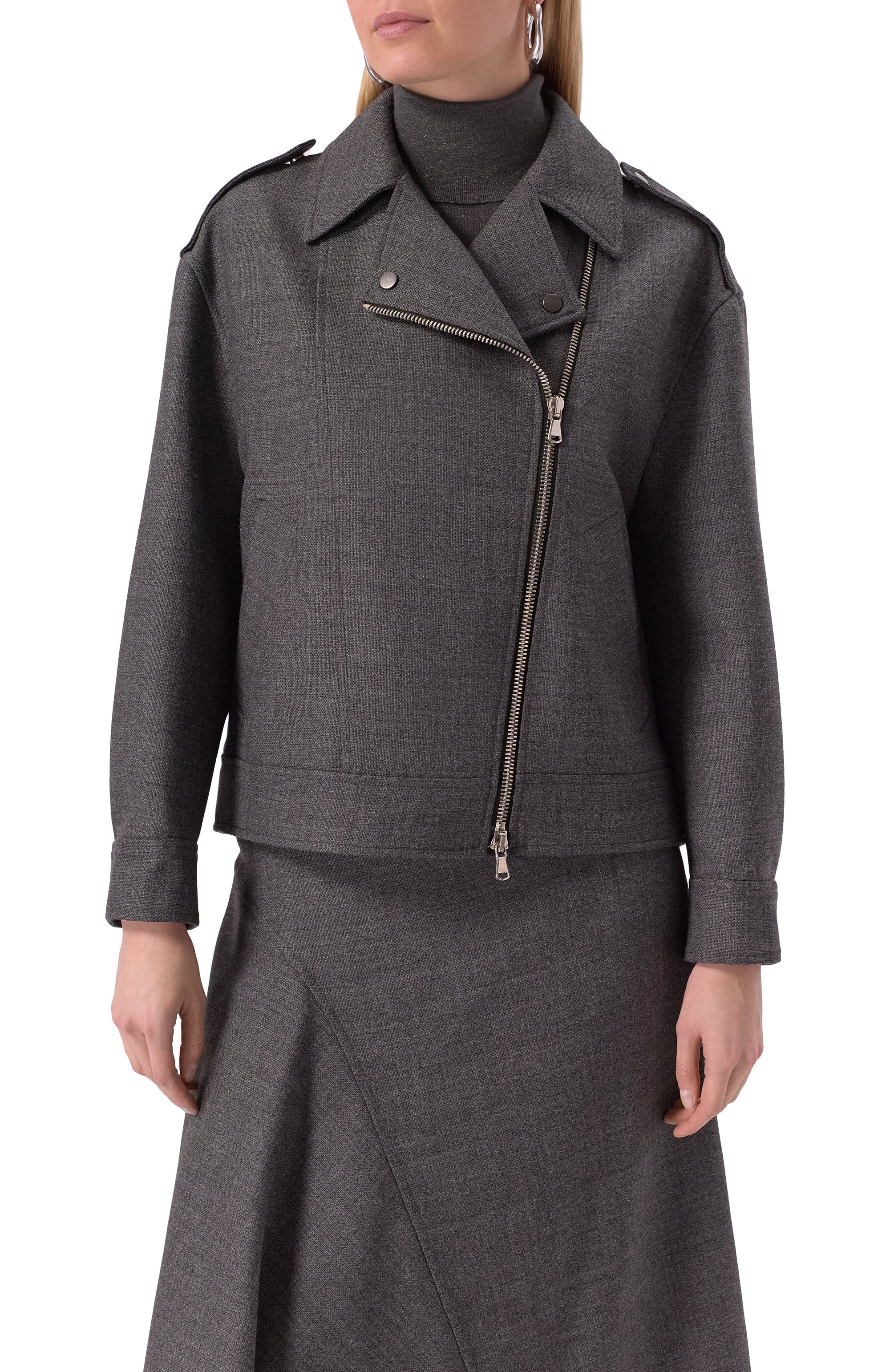 Шерстяная куртка BRUNELLO CUCINELLI темно-серого цвета по цене 351500 руб., арт. MD5737991P, фото 3 Шерстяная куртка BRUNELLO CUCINELLI, арт. MD5737991P, фото 3