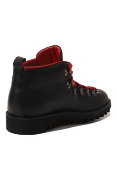 Мужские кожаные ботинки FRACAP черного цвета, арт. M120 R0C/NEBRASKA | Фото 5 (Мужское Кросс-КТ: Ботинки-обувь; Материал внутренний: Натуральная кожа; Мат�ериал сплава: Проставлено; Материал утеплителя: Без утеплителя; Подошва: Плоская; Драгоценные камни: Проставлено)