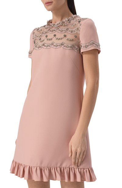 Платье из шерсти и шелка VALENTINO, арт. 6B3VAEL01CF, фото 3