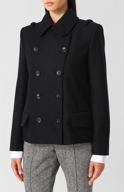 Укороченное двубортное шерстяное пальто TOM FORD, арт. CS0360/T11106, фото 3