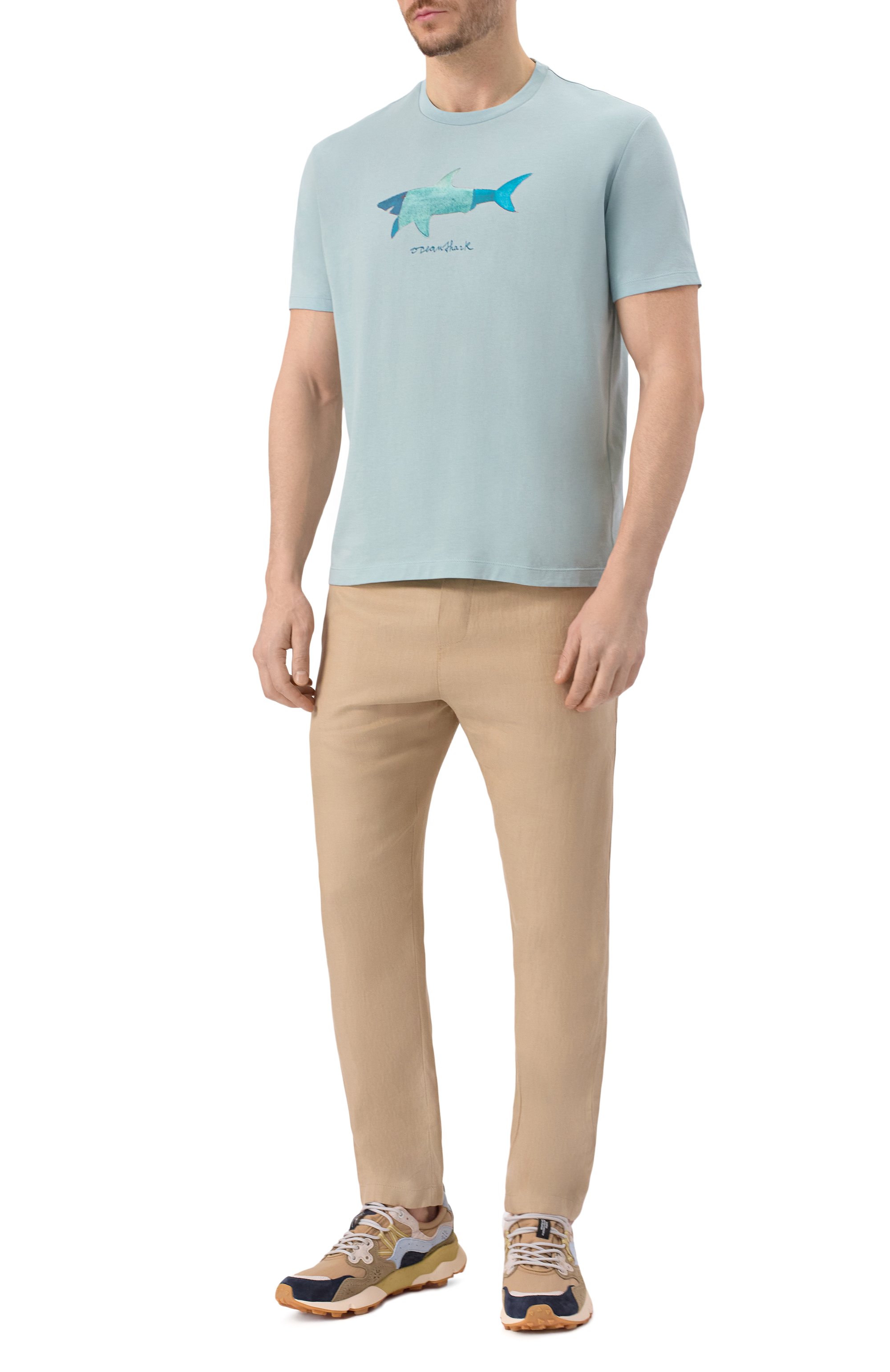 Хлопковая футболка PAUL&SHARK, арт. 25411070, фото 2