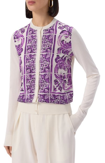 Шелковый кардиган DOLCE & GABBANA, арт. FXV10T/JBSJF, фото 3