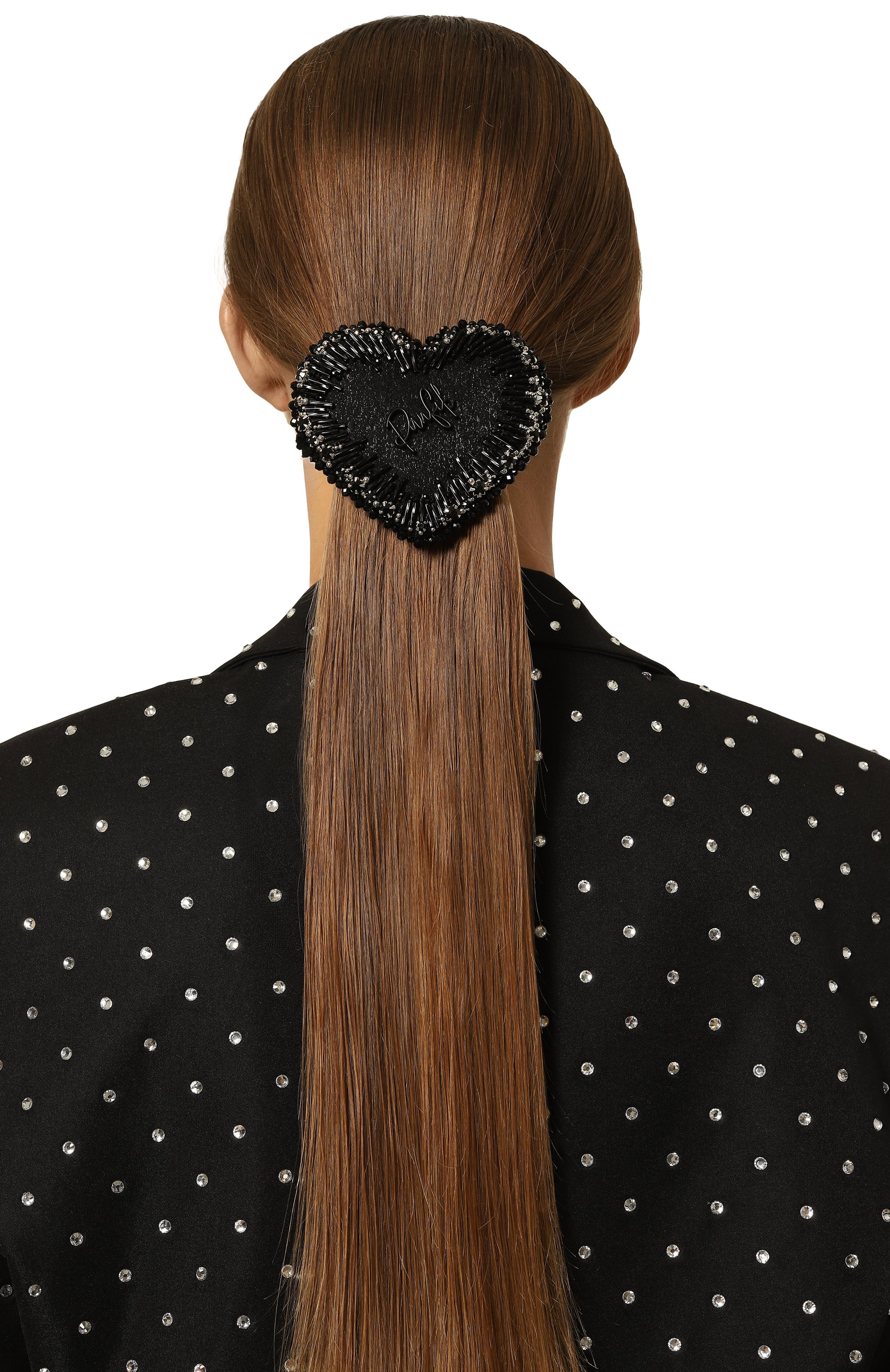 Заколка PANFIL черного цвета по цене 20000 руб., арт. 0-HRT-BST, фото 2 Заколка PANFIL, арт. 0-HRT-BST, фото 2