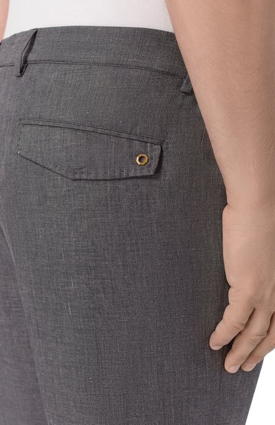 Брюки из шерсти и льна STEFANO RICCI, арт. M1T610001D/B127HA, фото 5