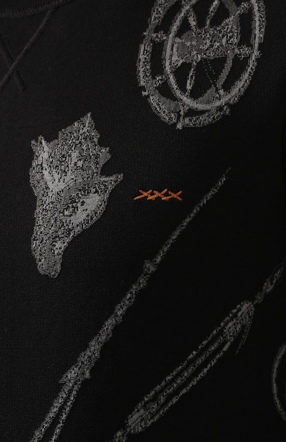 Свитшот из смеси хлопка и шелка ZEGNA, арт. CSF91/110, фото 5