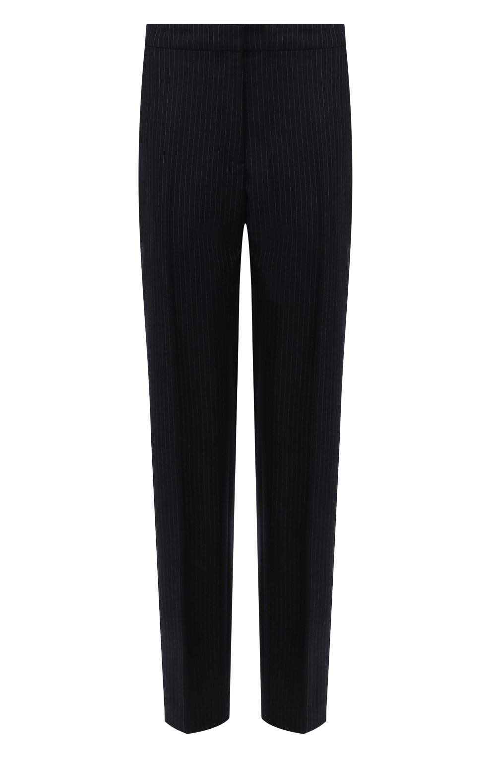 Шерстяные брюки DRIES VAN NOTEN темно-синего цвета по цене 58250 руб., арт. 192-10952-8182, фото 1 Шерстяные брюки DRIES VAN NOTEN, арт. 192-10952-8182, фото 1