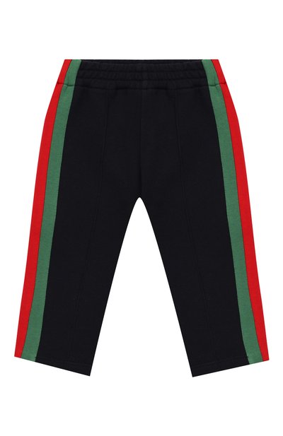 Хлопковые брюки с лампасами GUCCI, арт. 516308/X9T78, фото 1
