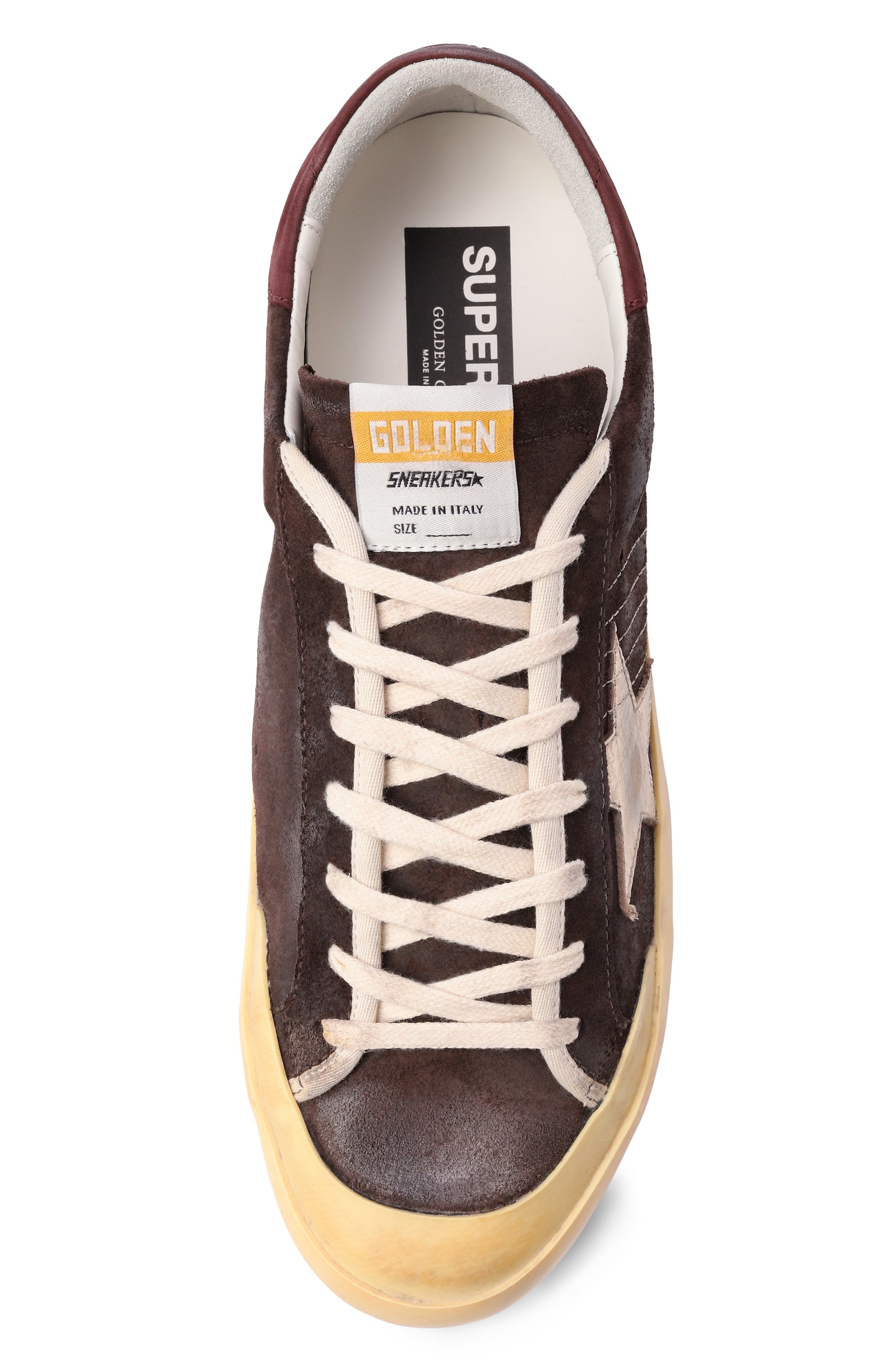 Замшевые кеды super-star GOLDEN GOOSE DELUXE BRAND, арт. GMF00107.F003375, фото 6