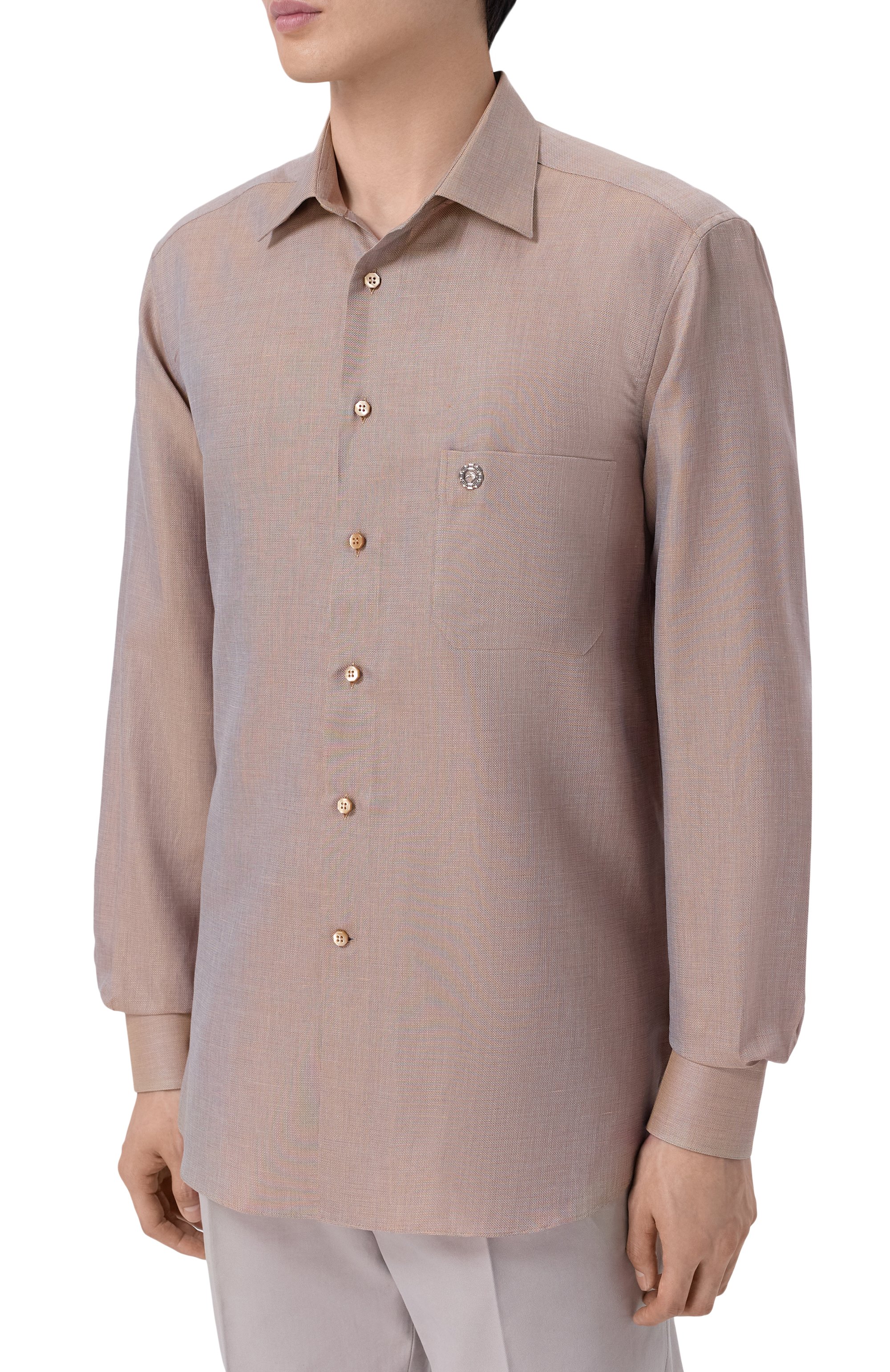 Рубашка из хлопка и льна STEFANO RICCI, арт. MC008361/R3165, фото 3