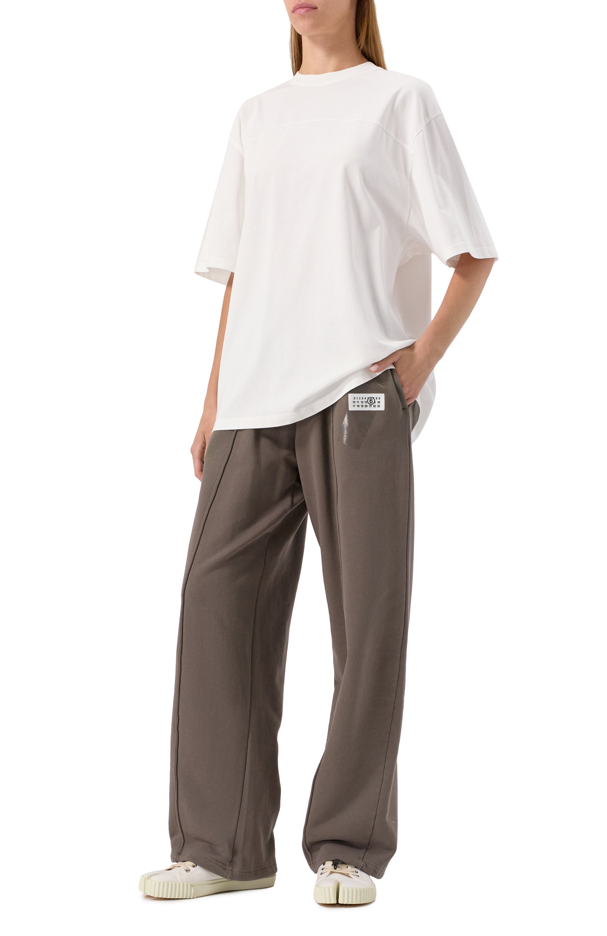 Хлопковые брюки MM6, арт. S52KA0528/M25014, фото 2