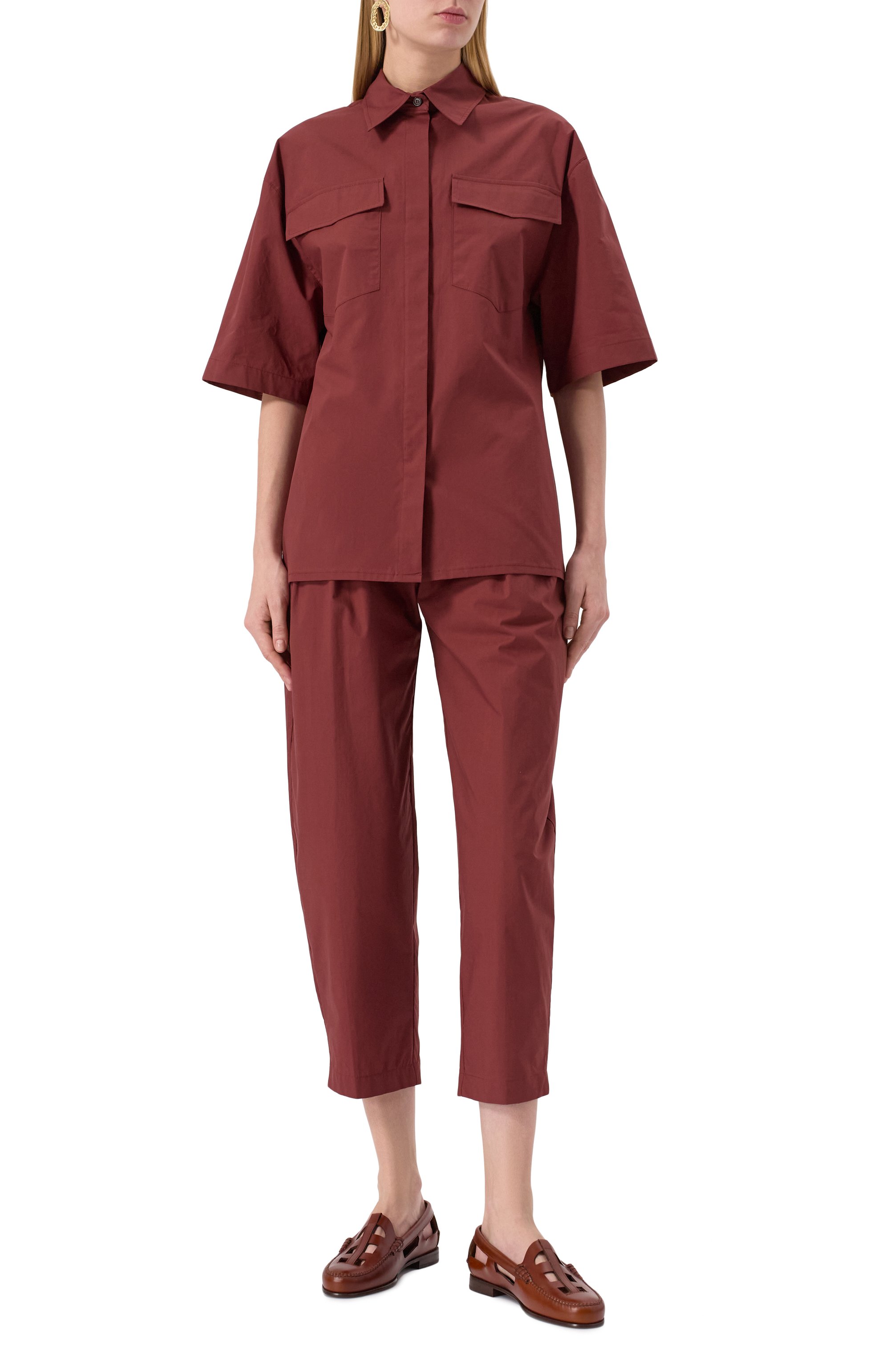 Хлопковые брюки ERIKA CAVALLINI, арт. P5SJ14, фото 2