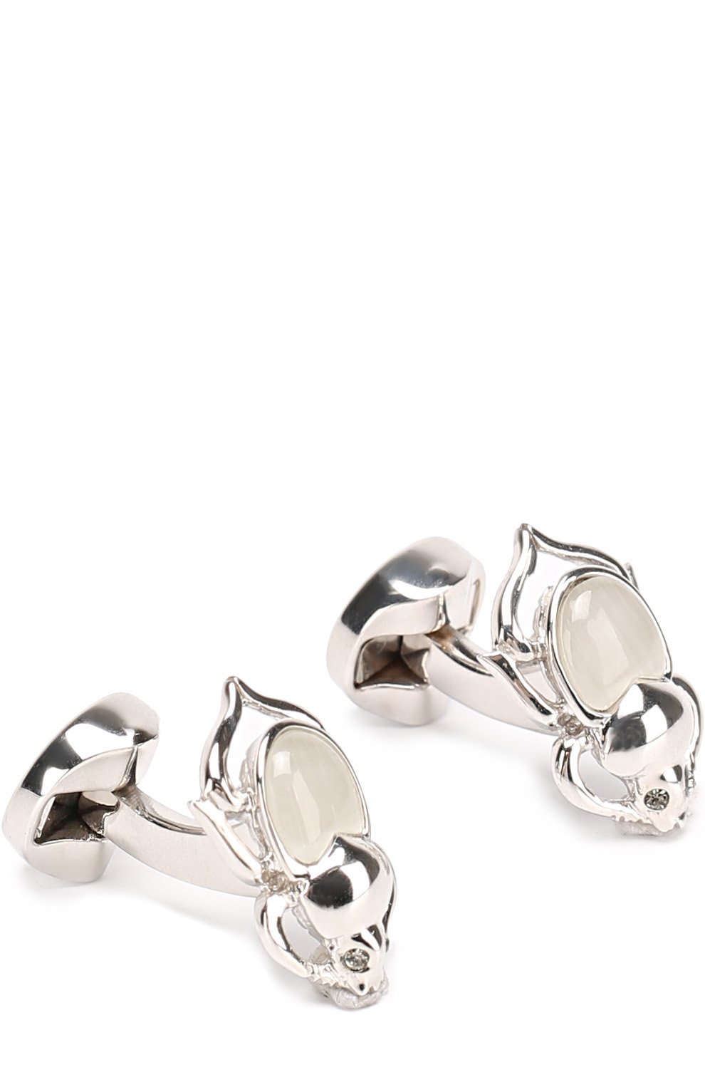 Запонки с кристаллами swarovski ZEGNA белого цвета по цене 17650 руб., арт. ZCL0770, фото 1 Запонки с кристаллами swarovski ZEGNA, арт. ZCL0770, фото 1