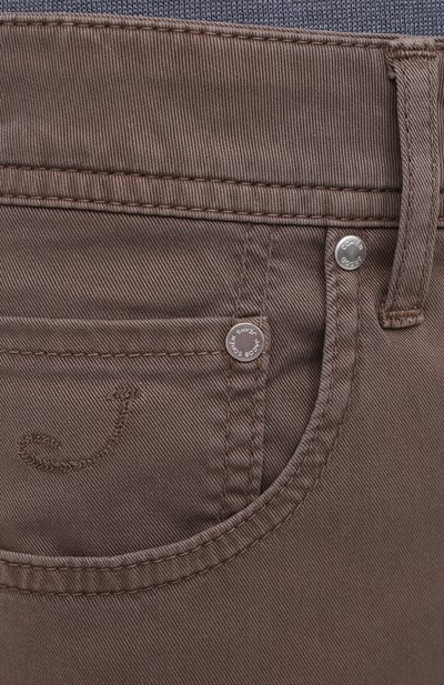 Джинсы JACOB COHEN темно-бежевого цвета по цене 37950 руб., арт. J688 C0MF 01831-V/55, фото 5 Джинсы JACOB COHEN, арт. J688 C0MF 01831-V/55, фото 5