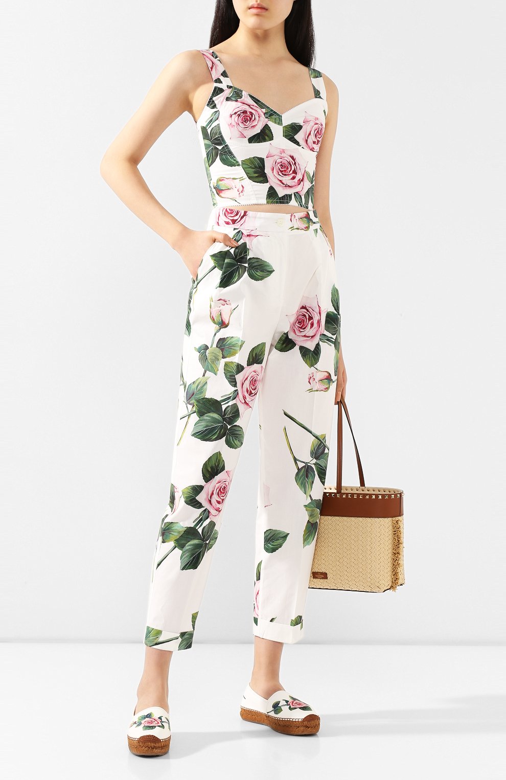 Хлопковые брюки DOLCE & GABBANA, арт. FTA14T/HS5FZ, фото 2