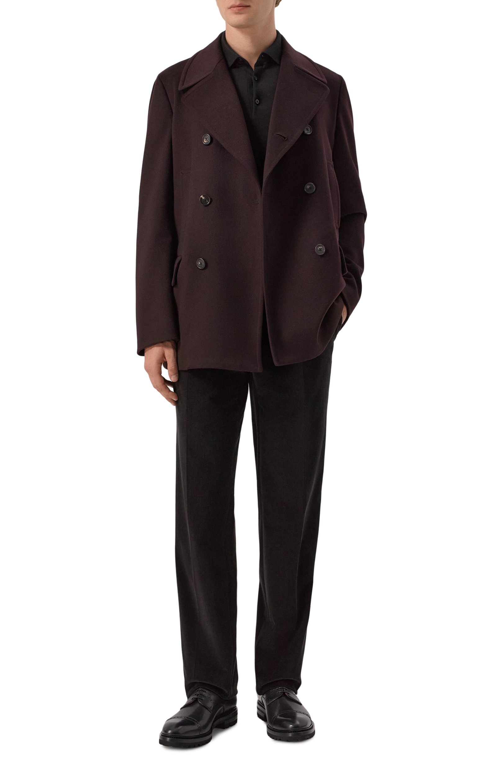 Кожаные дерби KITON черного цвета по цене 198500 руб., арт. USSA529N00100, фото 2 Кожаные дерби KITON, арт. USSA529N00100, фото 2