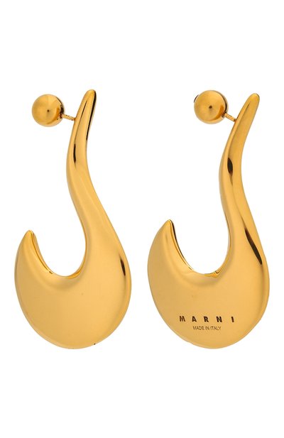 Серьги MARNI золотого цвета по цене 44450 руб., арт. 0RMV0138A0/M2000, фото 3 Серьги MARNI, арт. 0RMV0138A0/M2000, фото 3